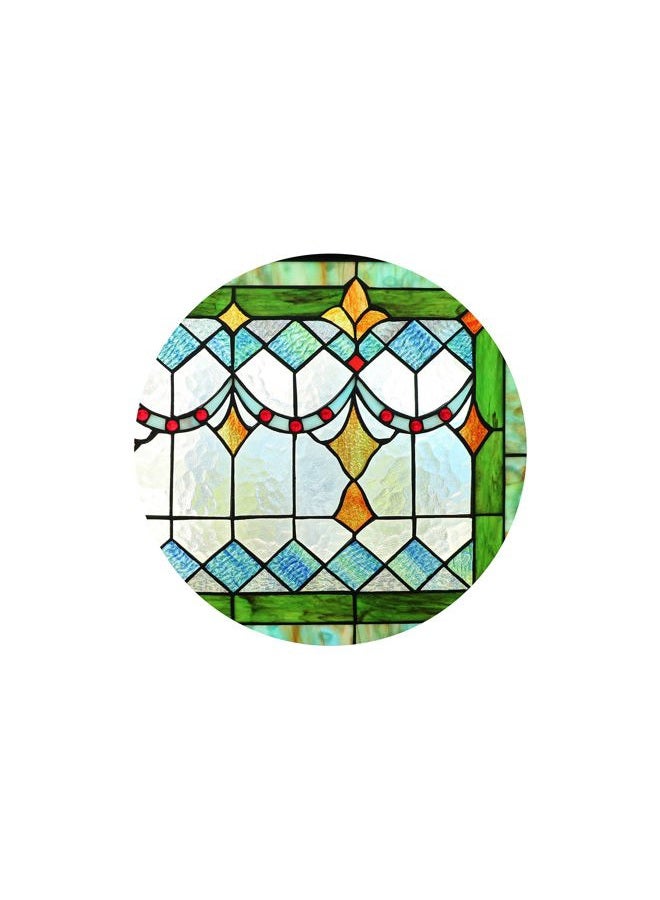 Yogoart Tiffany Style Stained Glass Green Window/Wall Panels 24" X 16" - Image 3