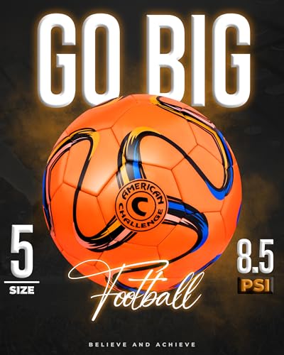 American Challenge Brasilia Soccer Ball – Sizes 5, 4, 3 & 2 – Youth & Adult Training Soccer Ball for Practice, Games & Grass Fields - Image 5