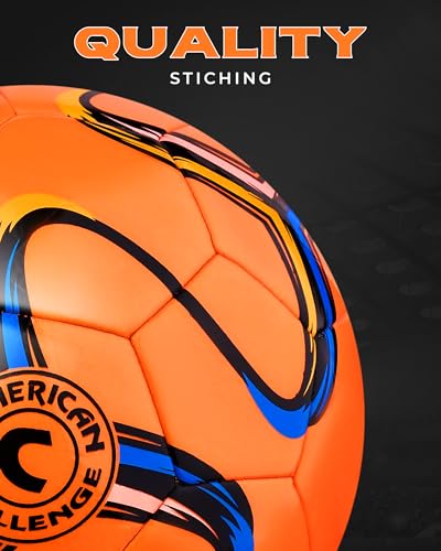 American Challenge Brasilia Soccer Ball – Sizes 5, 4, 3 & 2 – Youth & Adult Training Soccer Ball for Practice, Games & Grass Fields - Image 3