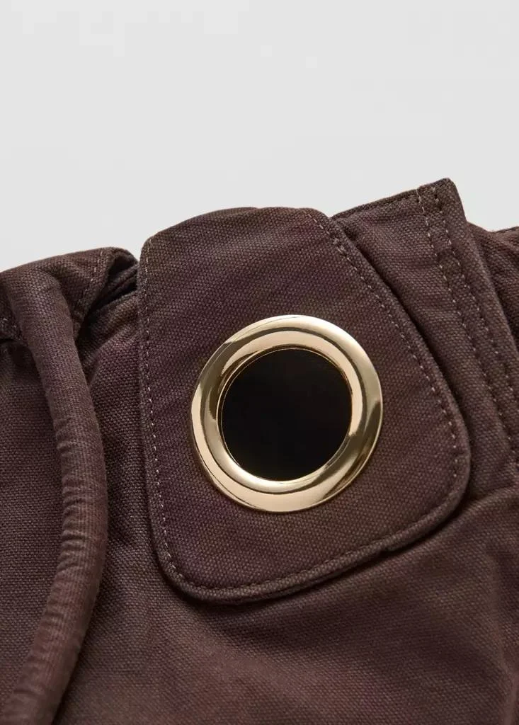 Canvas Eyelets Handbag
