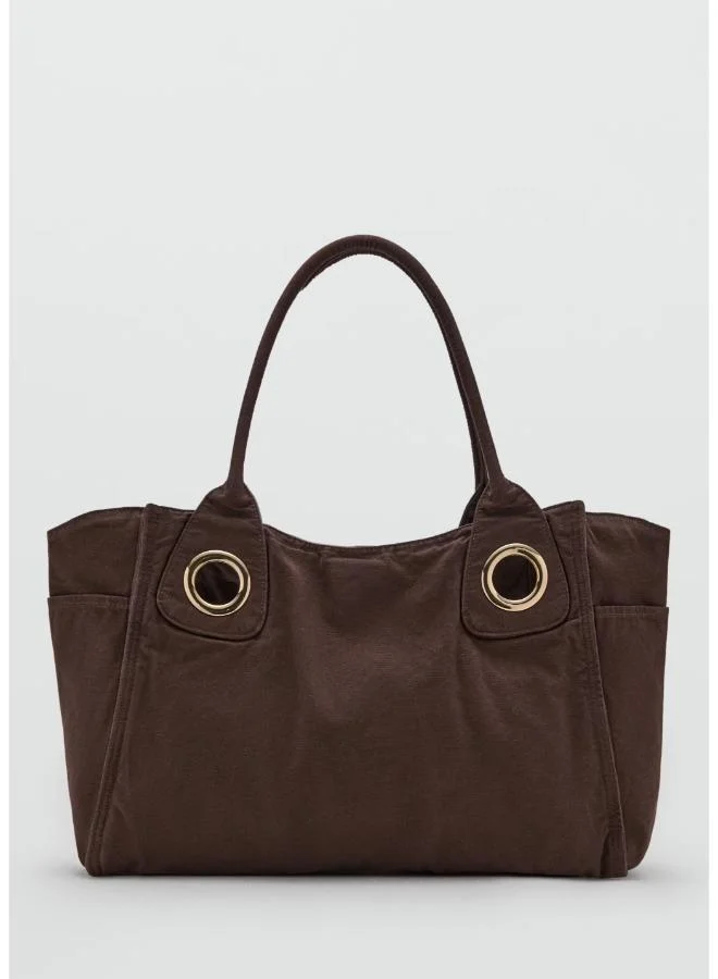 Canvas Eyelets Handbag