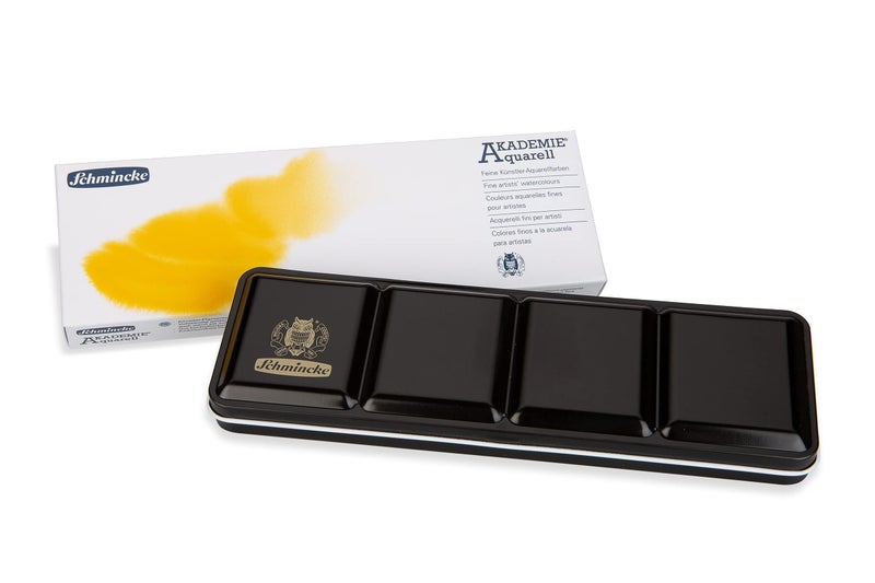 Schmincke AKADEMIE Aquarell Solid Metal Box with 24 Half Pans - Image 2