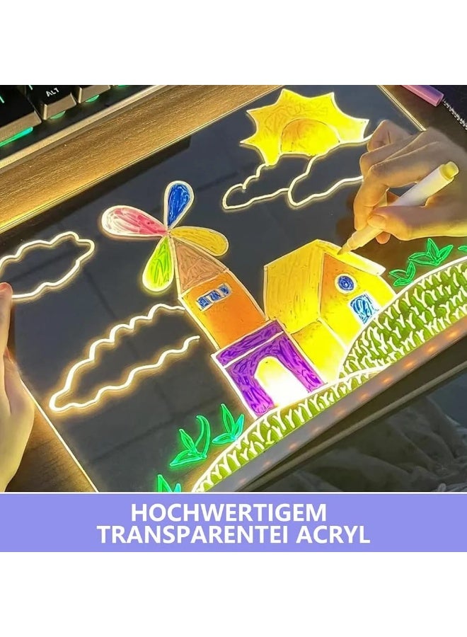 لوحة ألوان أكريليك شفافة LED للأطفال - Image 2