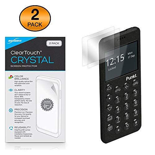 BoxWave حامي شاشة BoxWave متوافق مع Punkt MP02 - ClearTouch Crystal (عبوة 2)، فيلم HD - يحمي من الخدوش لـ Punkt MP02 - Image 2