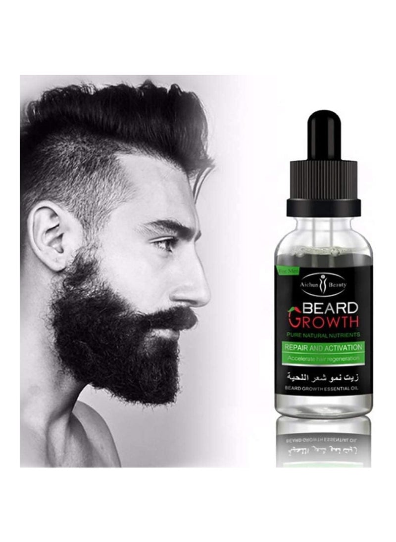 Aichun beauty - Aichun Beauty Beard Oil Mustache Hair Growth 30Ml - Image 1