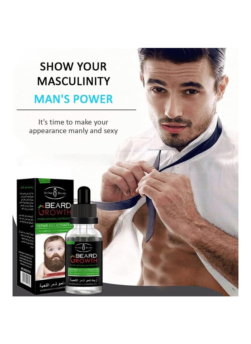 Aichun beauty - Aichun Beauty Beard Oil Mustache Hair Growth 30Ml - Image 1