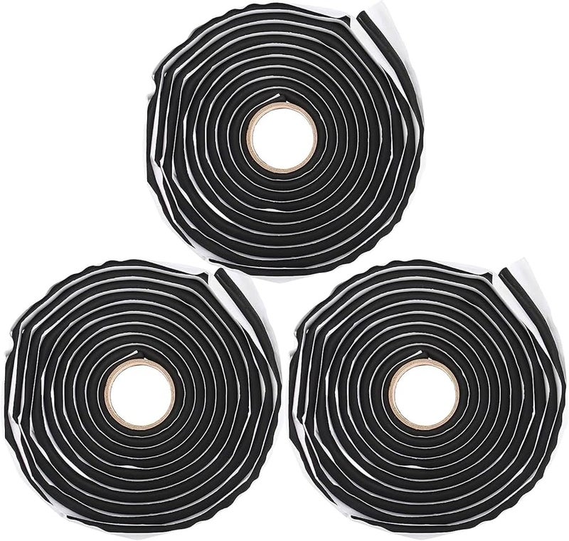 Butyl Rubber Sealant Rope 8mm x 13ft Black for Car RV Door Windshield Sound Deadening - Image 1