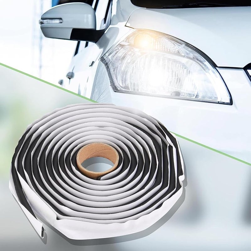 Butyl Rubber Sealant Rope 8mm x 13ft Black for Car RV Door Windshield Sound Deadening - Image 4