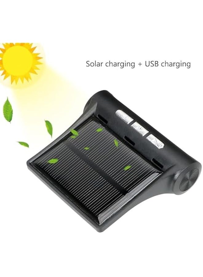 Tire Pressure Monitoring System Solar Power Wireless TPMS Monitor with 4 Sensors LCD Display Real-time Alarm Pressure Temperature (External) - Image 5
