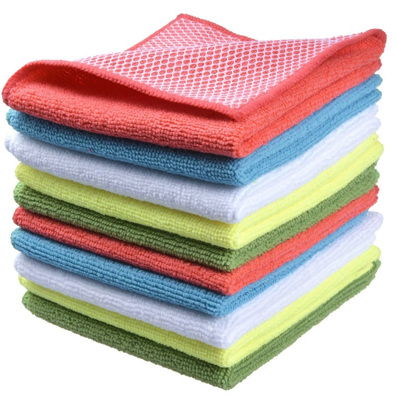 Double-Sided Mesh Cleaning Cloth, Wet And Dry Foaming Absorbent Kitchen Rag, Enlarged And Thickeneded, Not Easy To Stain With Oil, Dishwashing Cloth - Image 2