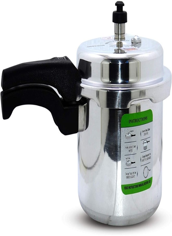 AKDC Sonashi Spc-230 Pressure Cooker – Heavy-Base Aluminium Pressure Cooker With Whistling Weight Valve, Extra Strong Lugs, Mirror Polish, Home Appliances  - Image 1