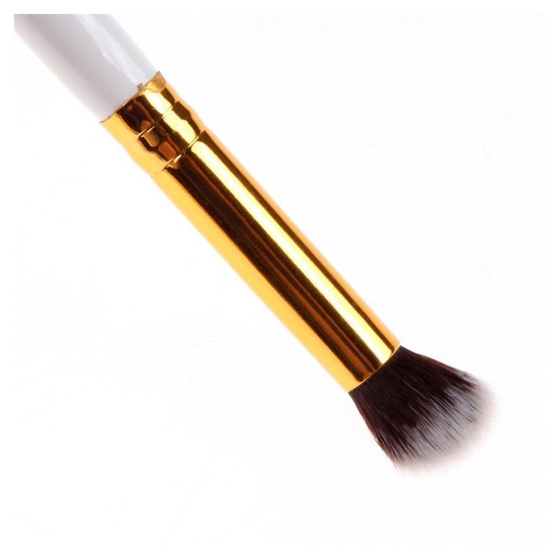 Gugzy 4 pcs Pro Makeup Cosmetic Tool Eye Shadow Foundation Blending Brush White Gold - Image 4