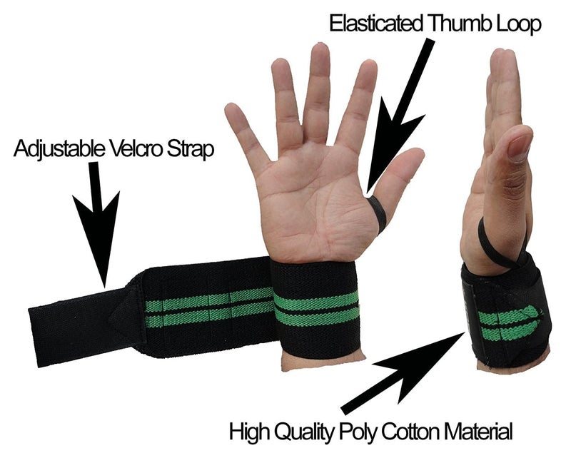 TRUE INDIAN Cotton Wrist Band for Men & Women, Wrist Supporter for Gym Wrist Wrap/Straps Gym Accessories for Men for Hand Grip & Wrist Support While Workout & Muscle Relaxation - Image 3
