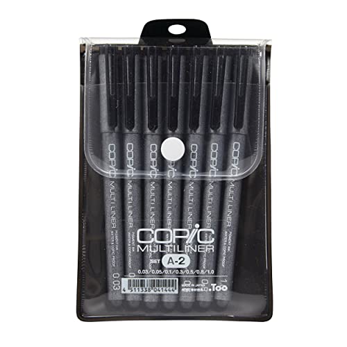 COPIC CrazyDeals Copic Multiliner Black Set A2 - Image 1