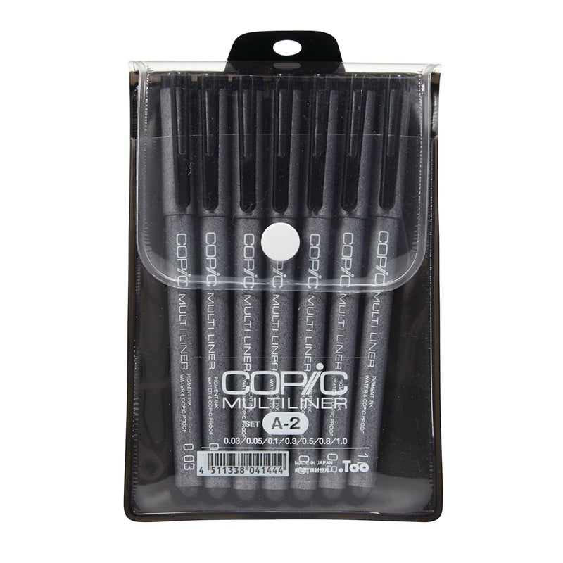COPIC CrazyDeals Copic Multiliner Black Set A2 - Image 3