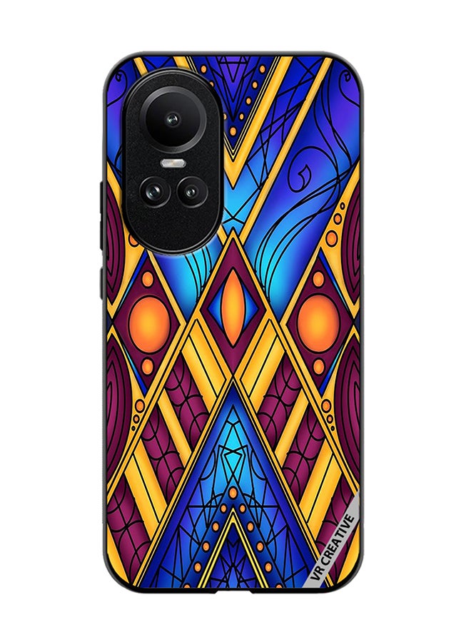 VR CREATIVE Protective Case Cover For Oppo Reno 10 Pro Abstract Design Multicolour - Image 1