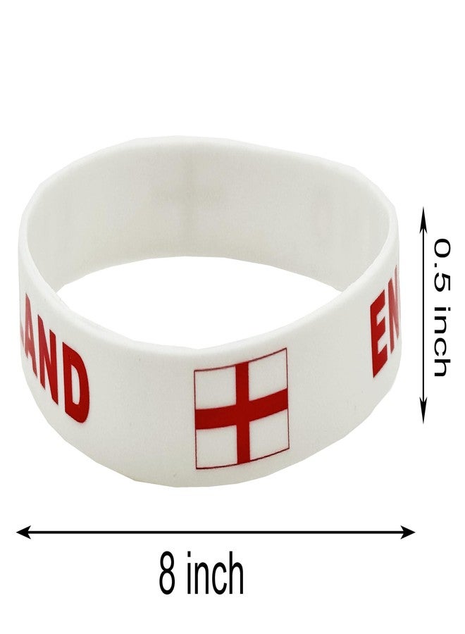 LLBFHH 4 Pcs England Country Flag Rubber Bracelets, National Flag Silicone Bracelet, Rubber Wristbands Patriotic Decorations Gift - Image 5