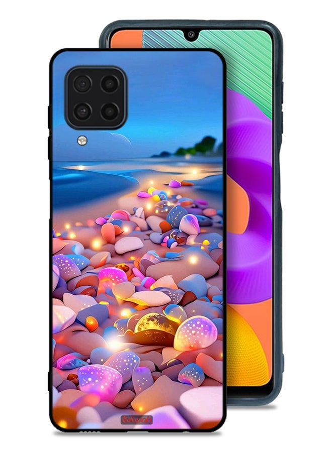 Tolwak Samsung Galaxy F22 Protective Case Cover Stones Art - Image 1