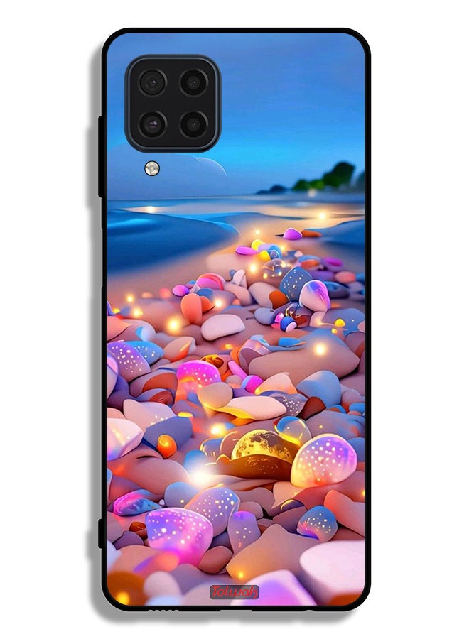 Tolwak Samsung Galaxy F22 Protective Case Cover Stones Art - Image 2