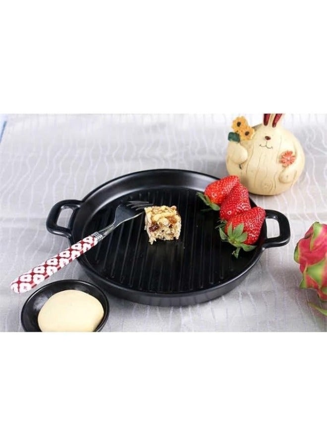 هابي هوم طبق من الميلامين بمقبض باللون الأسود ٢٠ سم - Image 3