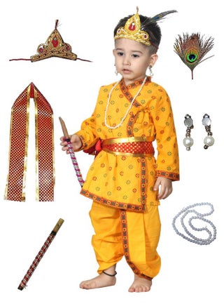 Kaku Fancy Dresses Kaku Fancy Dresses Krishna Costume for Kids