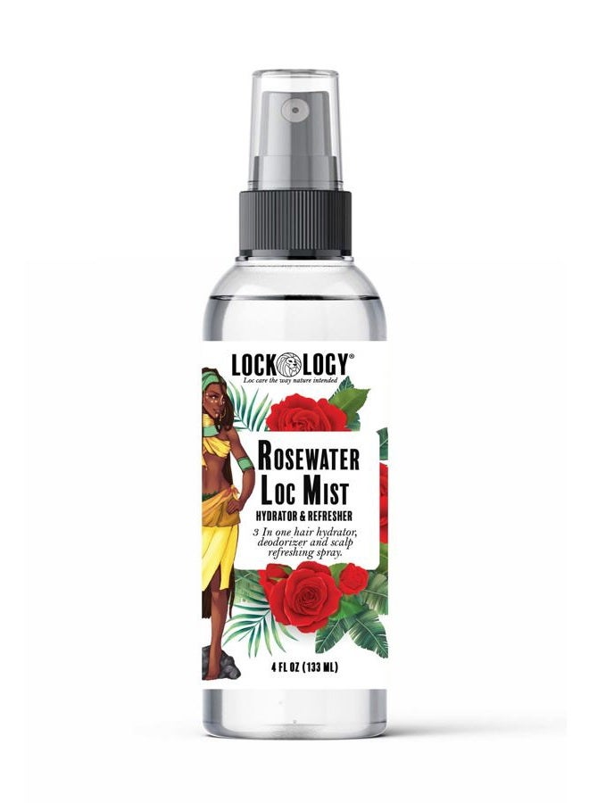 Lockology Rose Water for Locs; Rosewater for Hair Spray, Natural Hair and Loc Refresher Moisturizer; Products for Locs - Image 1