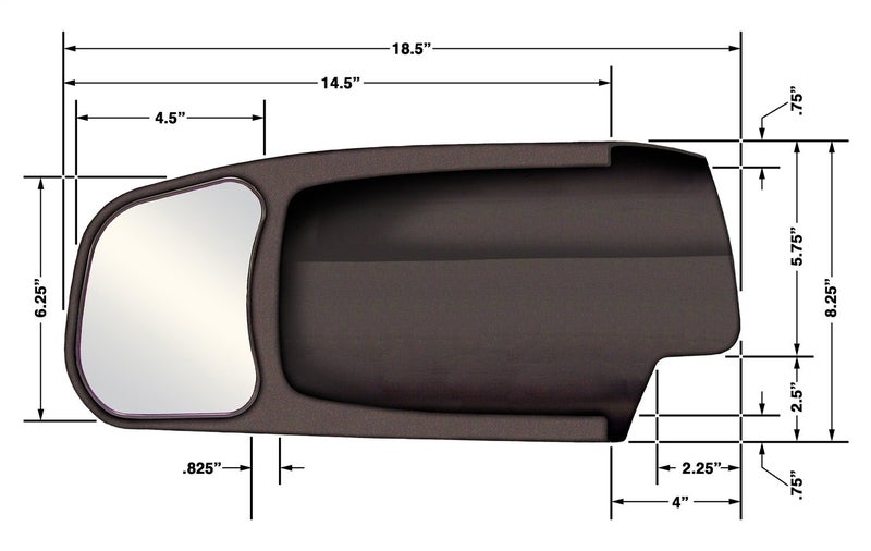 CIPA 11402 Dodge Passenger Side Custom Towing Mirror - Image 2
