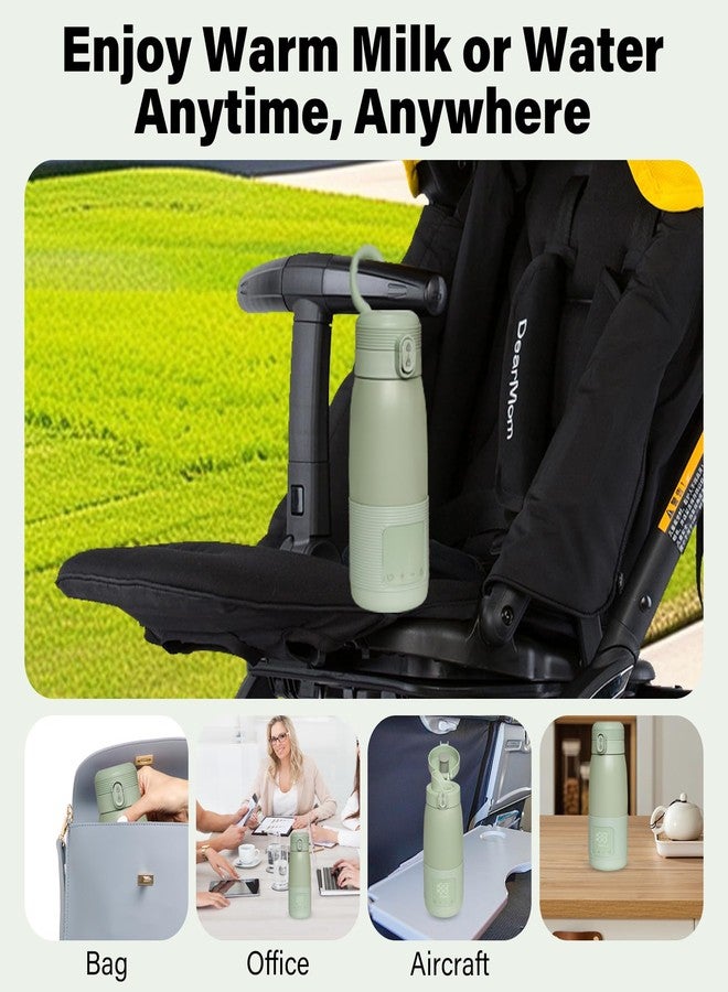 WAAYAA Portable Bottle Warmer for Travel 12 oz Portable Bottle Breast Milk and Water Warmer Fast Precision HeatingSafe Temp Control Adjustable for New Parents - Image 4