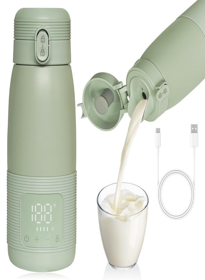 WAAYAA Portable Bottle Warmer for Travel 12 oz Portable Bottle Breast Milk and Water Warmer Fast Precision HeatingSafe Temp Control Adjustable for New Parents - Image 1