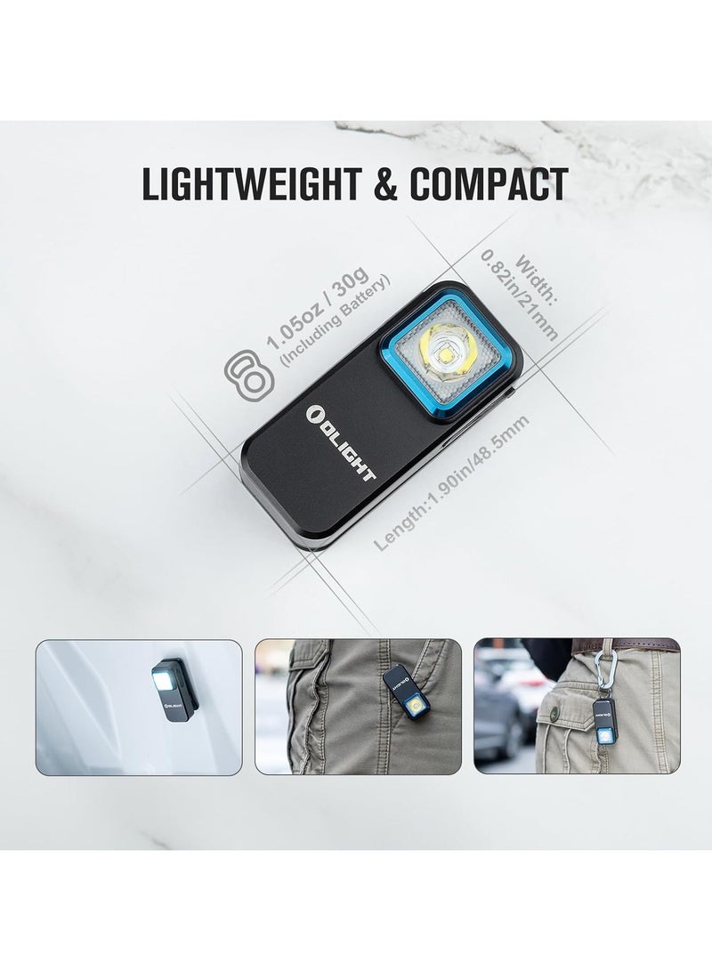 OLIGHT Oclip Flashlight, Hands Free Flashlight with Red& White Light, Lightweight Magnetic Clip-on Light, Bright LED Work Light, Rechargeable Safety Light for Night Walk, Cycling, Warning（black） - Image 4