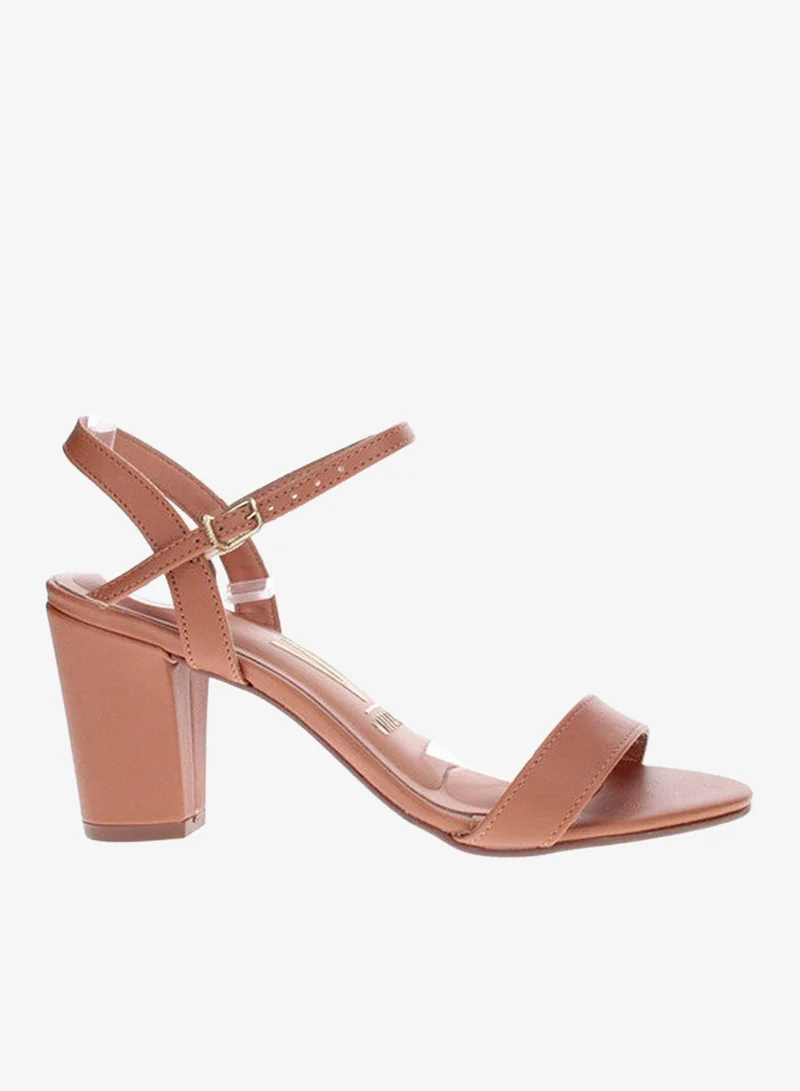 VIZZANO Mid Heels Sandals for Women – Sling Back Heel Sandals for Girls with Ankle Strap