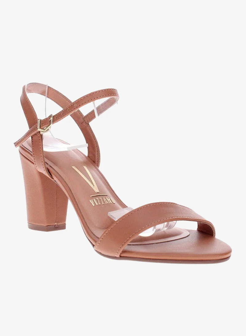 VIZZANO Mid Heels Sandals for Women – Sling Back Heel Sandals for Girls with Ankle Strap