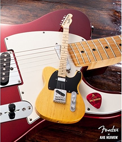 Axe Heaven FT-001 Fender Telecaster Butterscotch Blonde Miniature Guitar - Image 4
