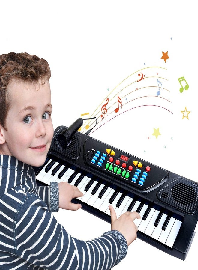 Wizme Musical Piano Keyboard with Microphone 37 Keys, 8 Rhythms, 8 Tones with 6 in-Built Demos & Song Record Feature for Kids Boys and Girls Birthday Gift Items - Image 5