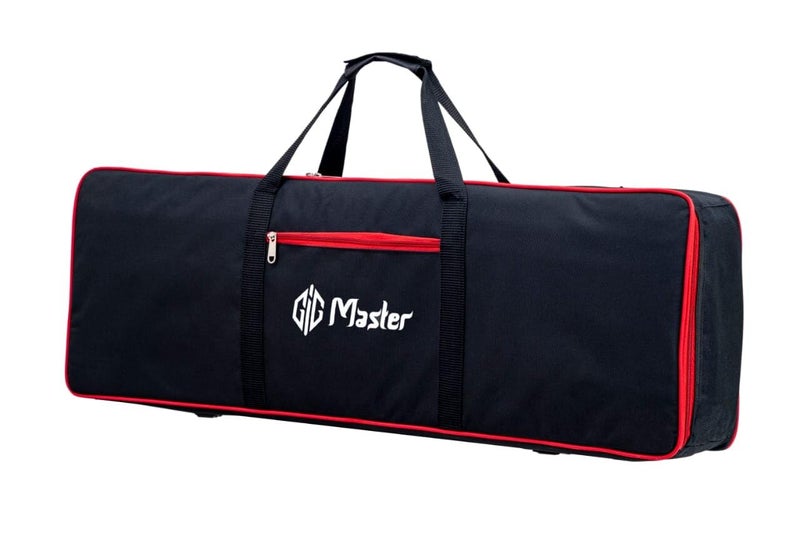 GIG Master Keyboard Bag/Case/Cover for Casio CTK-240, CTK-245 49 Keys Heavy Padded Light Weight Gig Bag with Front Pocket (Black & Red) - Image 4