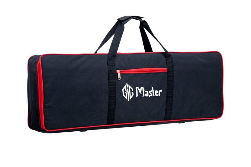 GIG Master Keyboard Bag/Case/Cover for Casio CTK-240, CTK-245 49 Keys Heavy Padded Light Weight Gig Bag with Front Pocket (Black & Red) - Image 3