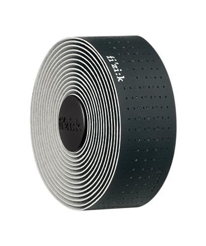 Fizik Tempo Microtex Classic,Road Bike Performance bar Tape, Black, 2mm - Image 1