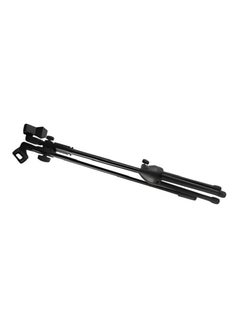 Generic Adjustable Dual Microphone Stand Tripod Mic Stand Holder with Boom Arm & 2x Mic Clips  - Image 4