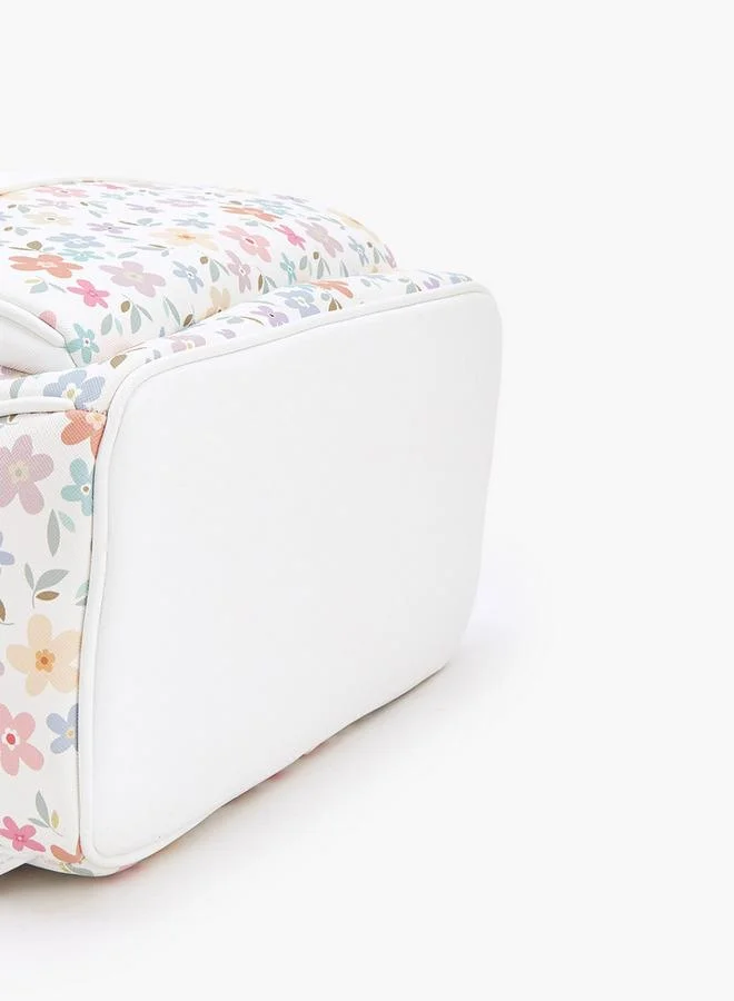 Missy MULTICOLOUR Floral Print Backpack With Padded Shoulder Pads for Women | Best Price UAE