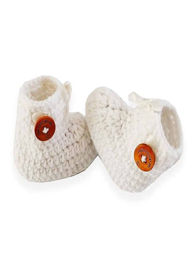 Dharmnirdosh Baby Boys & Baby Girls Woolen Socks comfortable Durable Ankle Socks (IN, Age, 0 Months, 6 Months, 2, Maroon & White) - Image 3