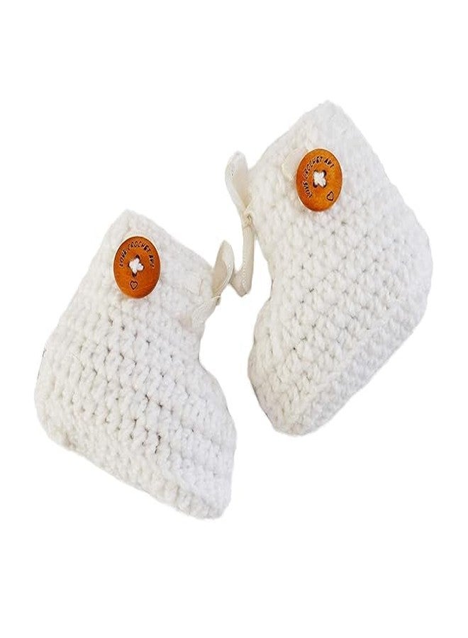 Dharmnirdosh Baby Boys & Baby Girls Woolen Socks comfortable Durable Ankle Socks (IN, Age, 0 Months, 6 Months, 2, Maroon & White) - Image 5