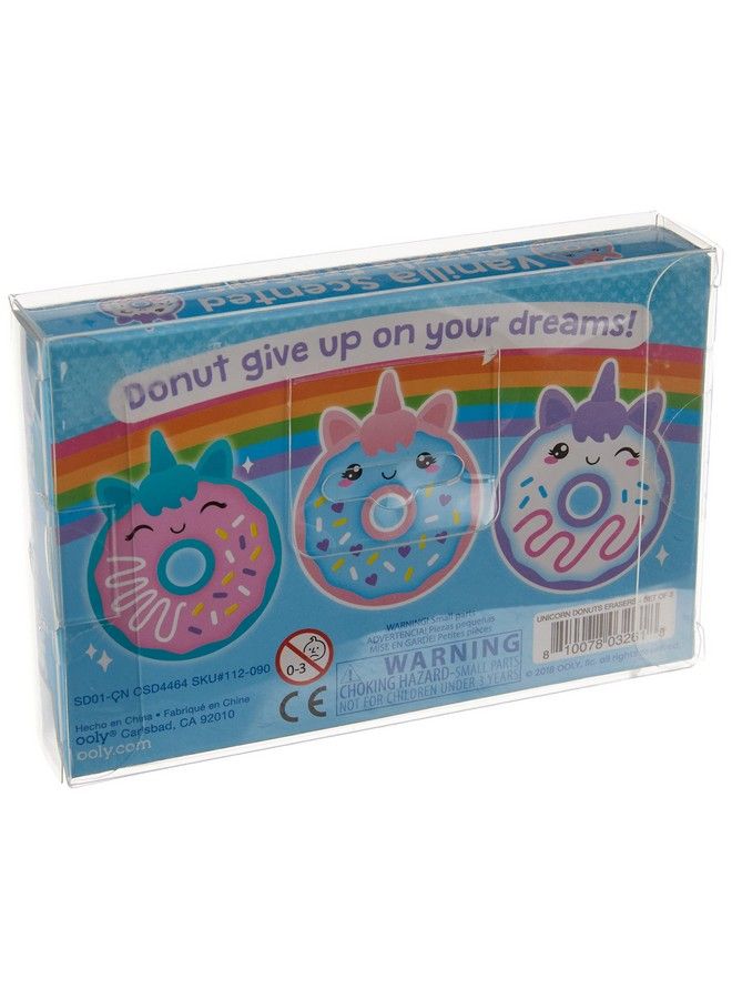 Ooly Magic Bakery Unicorn Donuts Vanilla Scented Erasers Set Of 3 - Image 3