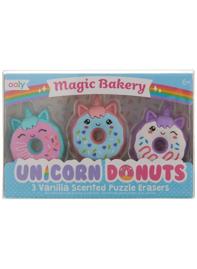 Ooly Magic Bakery Unicorn Donuts Vanilla Scented Erasers Set Of 3 - Image 4