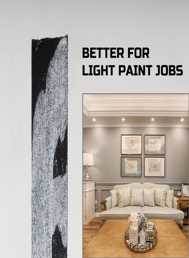 Lichamp مجموعة من 3 أشرطة لاصقة للرسامين باللون الأسود من Lichamp، مقاس 1 بوصة، وشريط لاصق أسود مقاس 1 بوصة × 55 ياردة × 3 لفات (إجمالي 165 ياردة) - Image 3