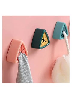 Y&D 8 Pieces Adhesive Towel Hooks,Towel Hanger,Towel Stopper Dishcloth Holders Wall Mounted,Towel Hook Rag Storage Rack, for Toilet Bathroom Kitchen - Mixed Color  - Image 1