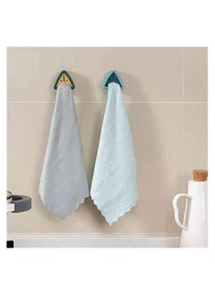 Y&D 8 Pieces Adhesive Towel Hooks,Towel Hanger,Towel Stopper Dishcloth Holders Wall Mounted,Towel Hook Rag Storage Rack, for Toilet Bathroom Kitchen - Mixed Color  - Image 5