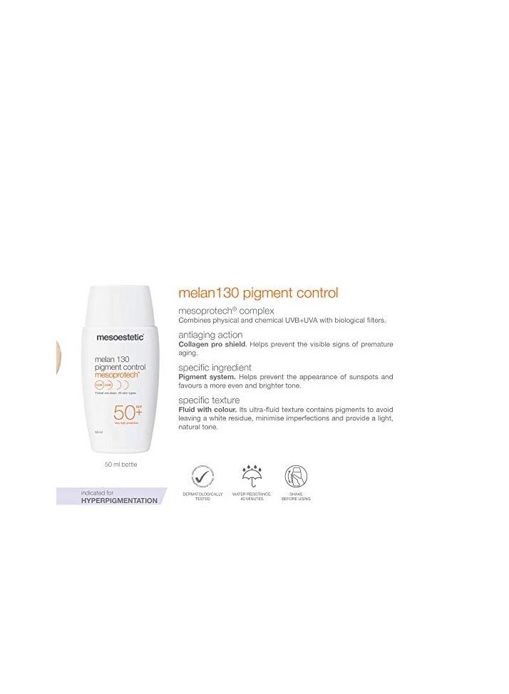 متوسط ​​الجمال كريم ميزوبروتيك ميلان بعامل حماية من الشمس 130+ للتحكم في التصبغات - يحمي البشرة 1.69 أونصة سائلة - Image 3