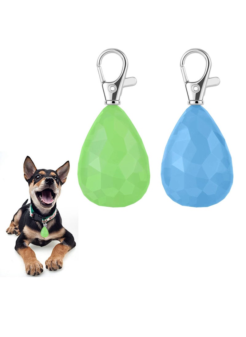 واي آند دي Dog Collar Light 2 Sets Of Lights With Usb Charging Waterproof Led Safety For Walking At Night Blue And Green  - Image 1