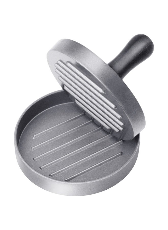 Food Grade Stainless Steel Burger Press, Patty Press with ABS Handle, Non-Stick Hamburger Press, 11.5 cm, 50 Sheets of Patty Papers Included  - Image 1
