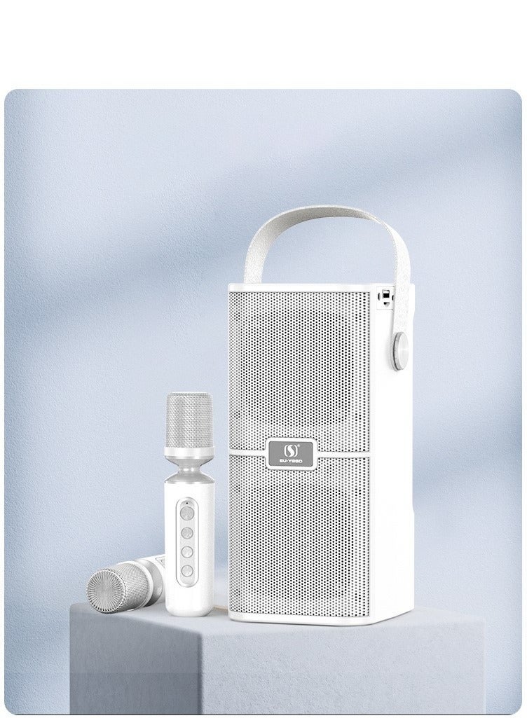 YS YS218 New High Power High Bluetooth Dual Speaker Microphone All-In-One Family Outdoor Party Karaoke TF Sound Bag  - Image 1